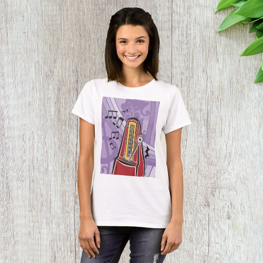T-shirt femme pour juke-box de musique
