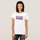 T-shirt femme pour la mise en accusation des citoy (Devant entier)