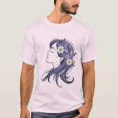 T-shirt femme pour style boho et esthétique (Devant)