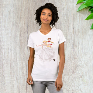 T-shirt femme prince et princesse de danse