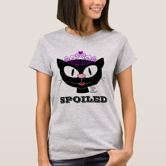 T-shirt femme princesse de chats en caricature (Devant)