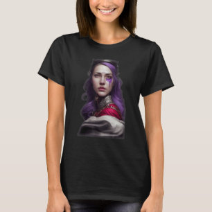 T-shirt Femme Princesse Scar Sur Le Côté Gauche Du Visage 