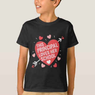 T-shirt Femme Principal Valentine’s Day School Principal L