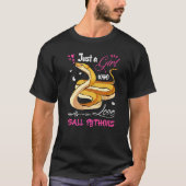 T-shirt Femme Python Royal Juste Une Fille Qui Aime Python (Devant)
