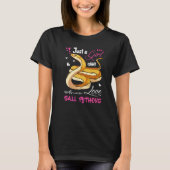 T-shirt Femme Python Royal Juste Une Fille Qui Aime Python (Devant)