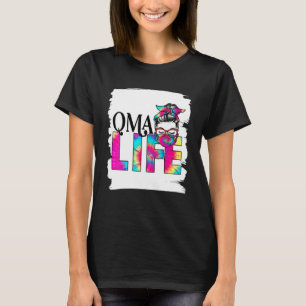 T-shirt Femme QMA Life Messy Bun Travailleur de santé Mère