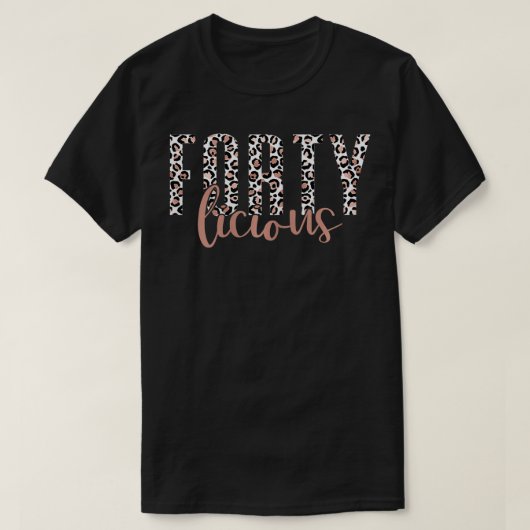 T-shirt Femme Quarante Licious Leopard tendance 40e annive (Design devant)