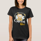 T-shirt Femme Queen Bee Crown Cute Honey Bee Hive Bee Hive (Devant)