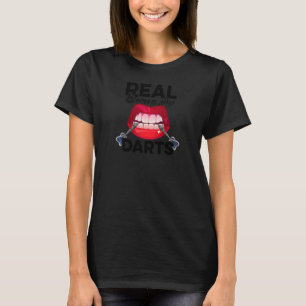 T-shirt Femme Real Femmes Jouer fléchettes fléchir fléchet