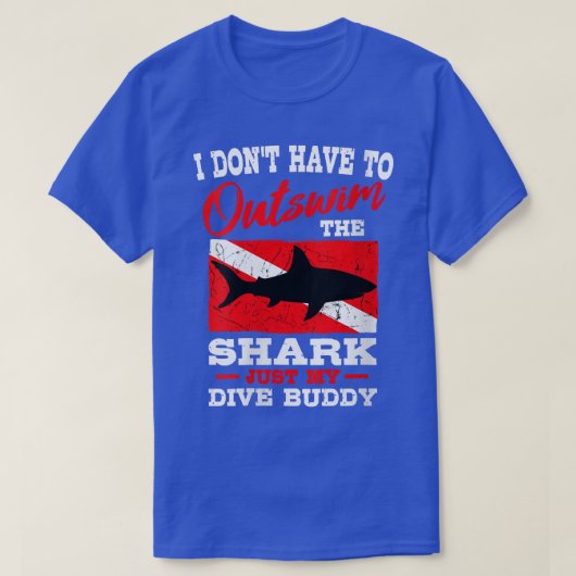 T-shirt Femme Requin Plongée Plongée Plongée Drapeau Vers  (Design devant)