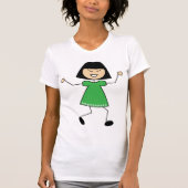 T-Shirt Femme Robe Verte (Devant)