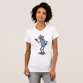 T-shirt femme robot dansante (Devant entier)