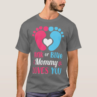 T-shirt Femme Rose ou Bleu Maman t'aime - Maman à être