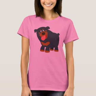 T-shirt femme Rottweiler joli dessin