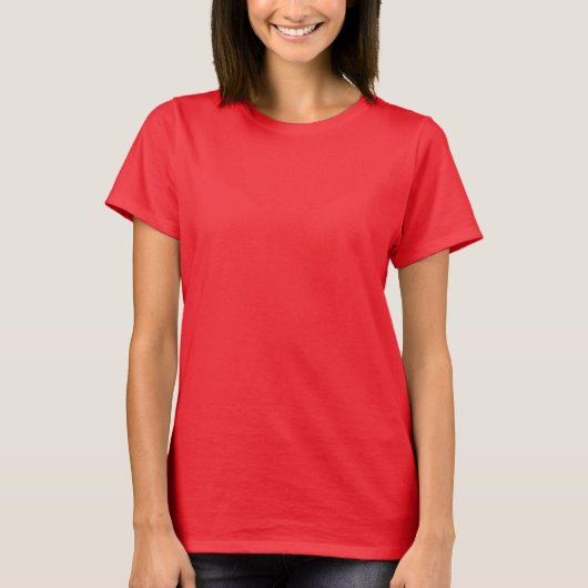 T-shirt Femme rouge brillante à bas prix (Devant)