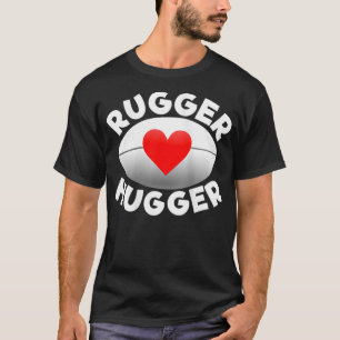 T-shirt Femme Rugger Hugger Rugby Lover Coeur Et Boule