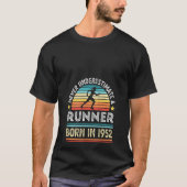 T-shirt Femme Runner Née En 1952 70ème Anniversaire Runnin (Devant)
