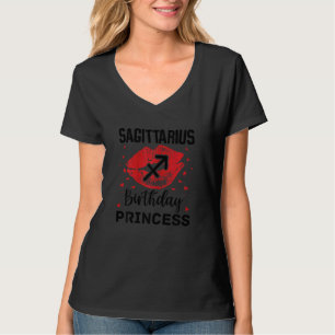 T-shirt Femme Sagittarius Anniversaire Princesse Zodiac