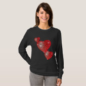 T-shirt femme Saint-Valentin Heart (Devant entier)