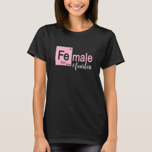 T-shirt Femme Sans Peur Teigne De Stem Pour Femmes Filles