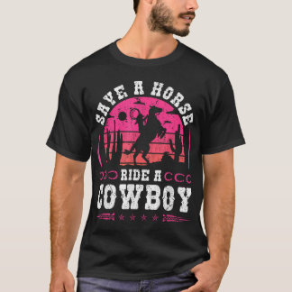 T-shirt Femme Sauvez Un Cheval Ride