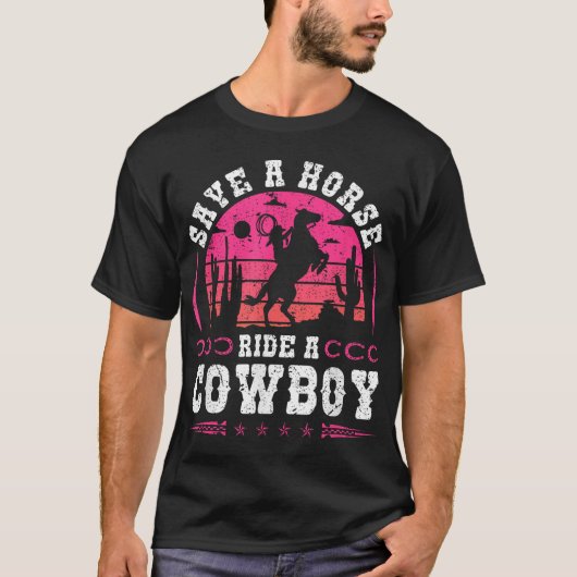 T-shirt Femme Sauvez Un Cheval Ride (Devant)