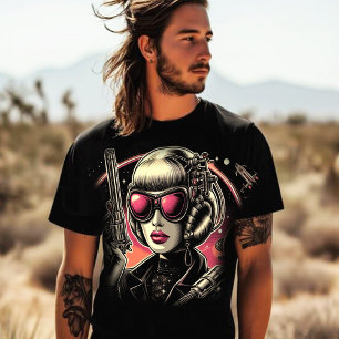 T-shirt Femme Sci-Fi des années 80