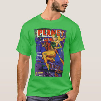 T-shirt Femme Sci-Fi Pin Up Fille Science-Fiction Vintage