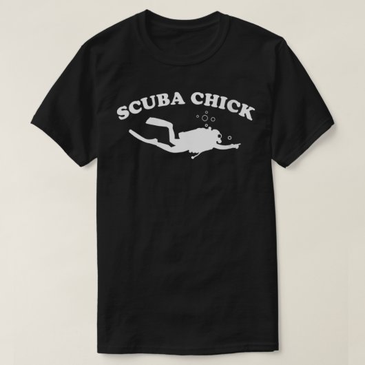 T-shirt Femme Scuba Chick nouveauté plongée plongée sous-m (Design devant)