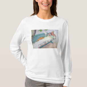 T-shirt Femme se trouvant sur un banc, 1913 (la semaine