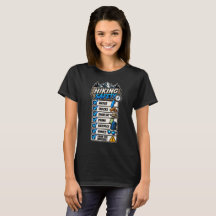 T-Shirt Femme Sécurité de Randonnée blk1