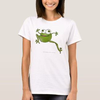 T-Shirt Femme Serpent en Course - Grenouille