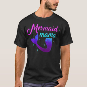 T-shirt Femme Sirène Mama Drôle Sirène Maman Mère Mer O