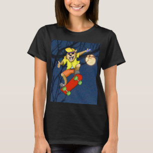 T-shirt Femme Skateboarder Werewolf