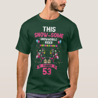 T-shirt Femme Skimobile Anniversaire Conception pour Snowm