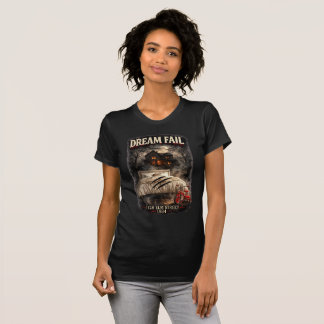 T-shirt femme slim Dream Fail Bella+Canvas foncé