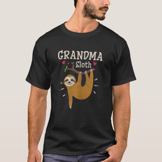 T-shirt Femme Sloth Graphic Humour Zoo Animal Grand-mère (Devant)