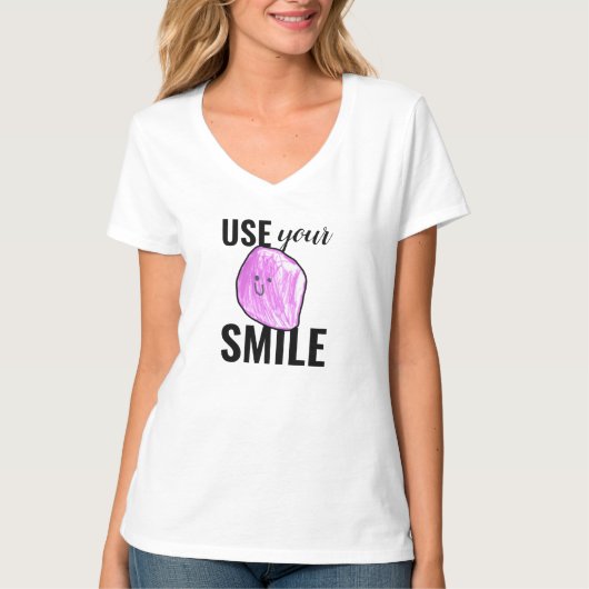 T-shirt femme Smile (Devant)