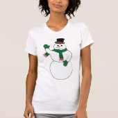 T-Shirt Femme Snowman (Devant)