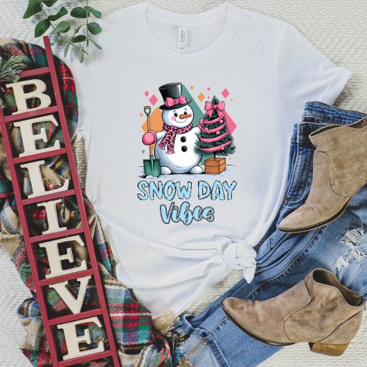 T-shirt femme Snowman Vibes