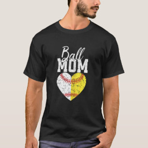 T-shirt Femme Softball Maman pour femmes Pitcher Catcher M