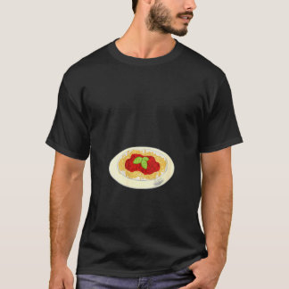 T-shirt Femme Spaghetti Italien Carbonara Parme Bolognaise