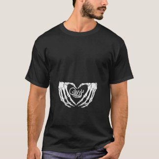 T-shirt Femme Squelette Bébé Enceinte Xray Squelette bébé 