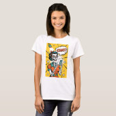 T-shirt Femme squelette rétro en Conversation - Art pop cl (Devant entier)