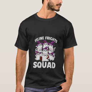 T-shirt Femme Super Feline Frights Squad Chats Éffrayants 