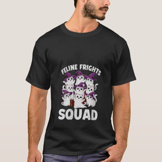 T-shirt Femme Super Feline Frights Squad Chats Éffrayants  (Devant)