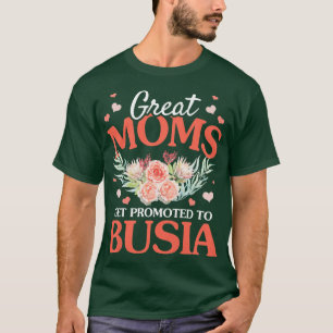 T-shirt Femme Super Moms Obtenir Promu À Busia Grand-mère 