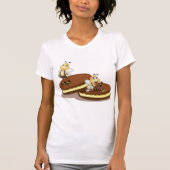 T-Shirt Femme Sur Deux Biscuits (Devant)