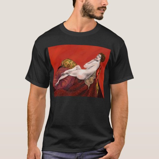 T-shirt Femme sur Red Sofa (Devant)