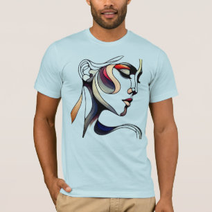 T-shirt Femme sur toile - Concept d'expression abstraite